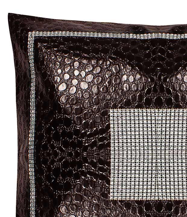 KUSSENSLOOP 45 x 45 CM LEATHERLOOK BRUIN