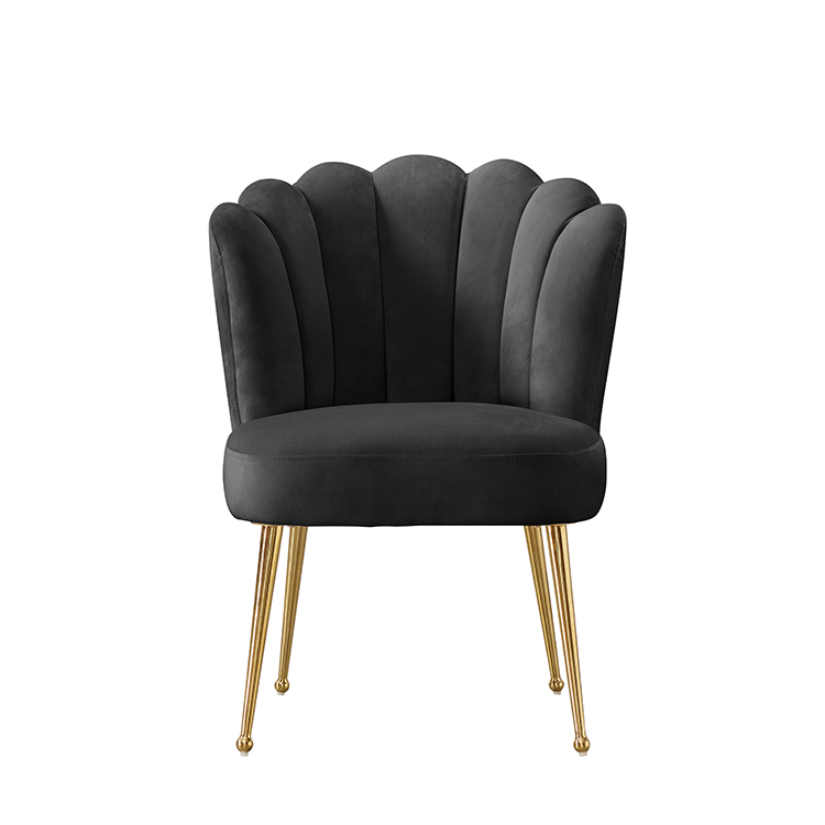 LUCCA DINING CHAIR GOLD | BLACK FABRIC MJ11-111