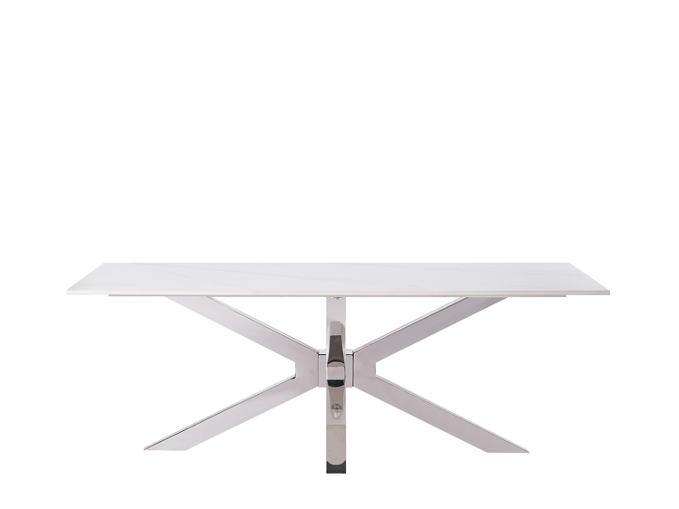 TERNI COUCHTISCH SILBER | 130X70X42 CM KERAMIK CW002