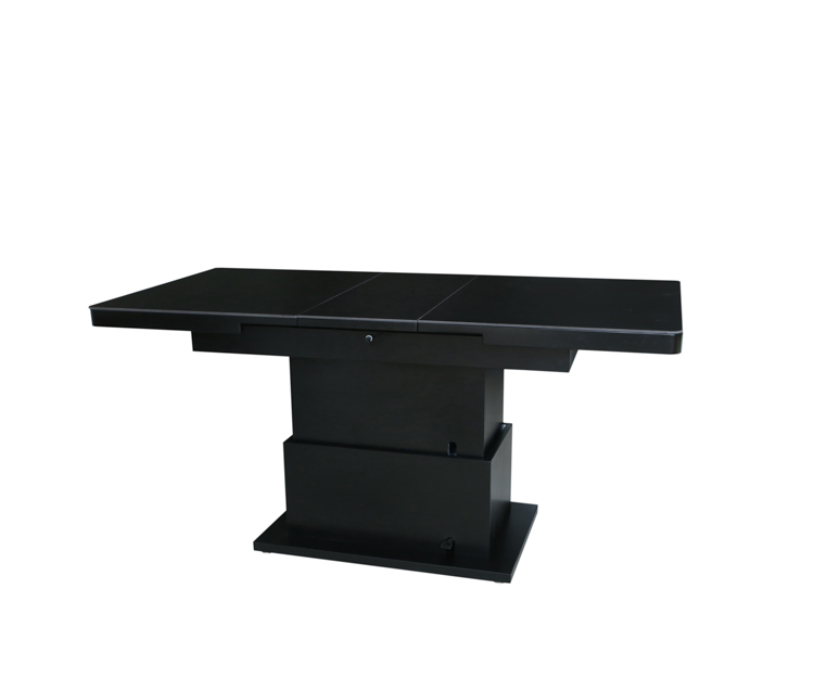 FERMO COUCHTISCH SCHWARZ | 130/163X50/79X80 CM KERAMIK PB006