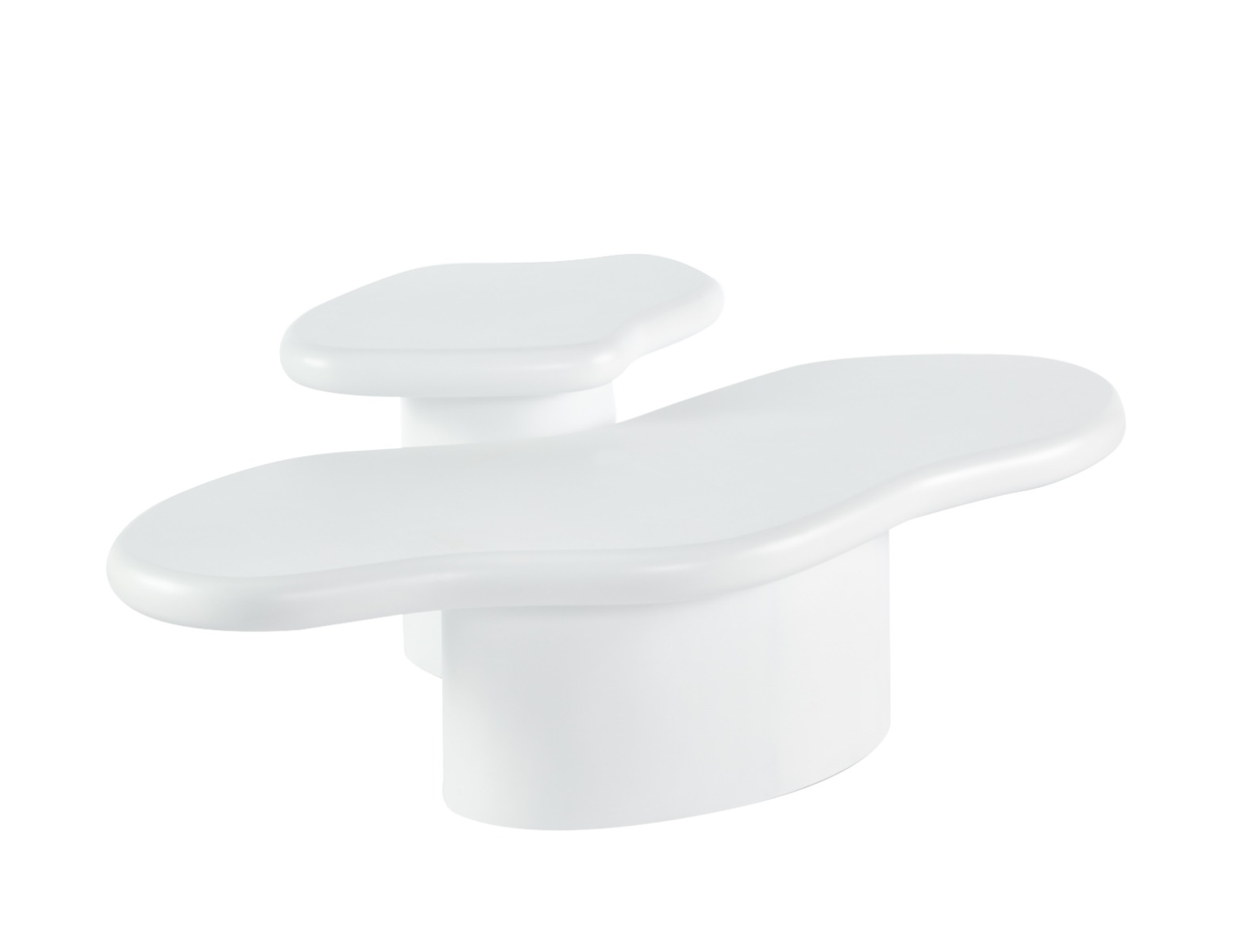 BOBBIO COFFEE TABLE WHITE | 130X51X38 CM WHITE 2-PIECE