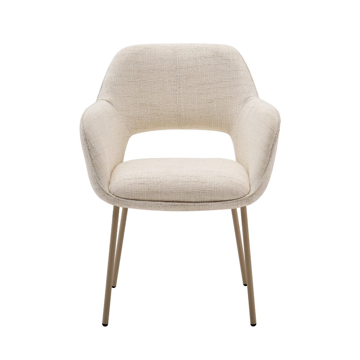 PISA DINING CHAIR BEIGE | CREAM FABRIC G1224-7