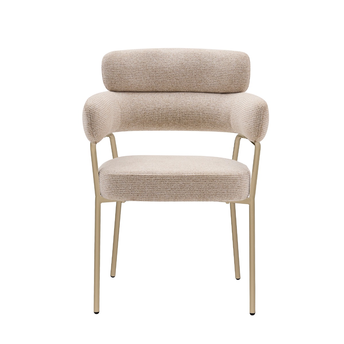 AREZZO DINING CHAIR BEIGE | CREAM FABRIC Q52-02
