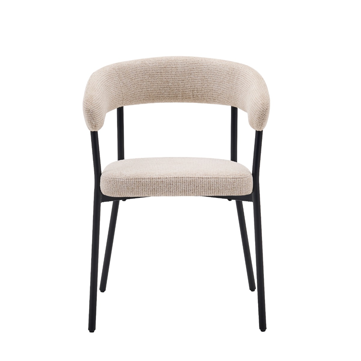 NARDO DINING CHAIR BEIGE | CREAM FABRIC Q52-02
