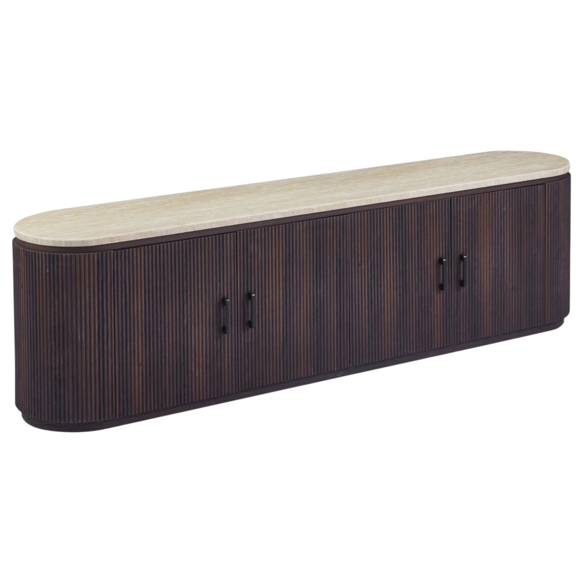 TV MÖBEL BRAUN | 200X40X55 CM TRAVERTINE