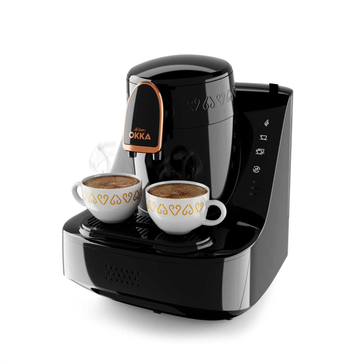ARZUM OKKA ELITE TURKISCHE KAFFEEMASCHINE | SCHWARZ-KUPFER