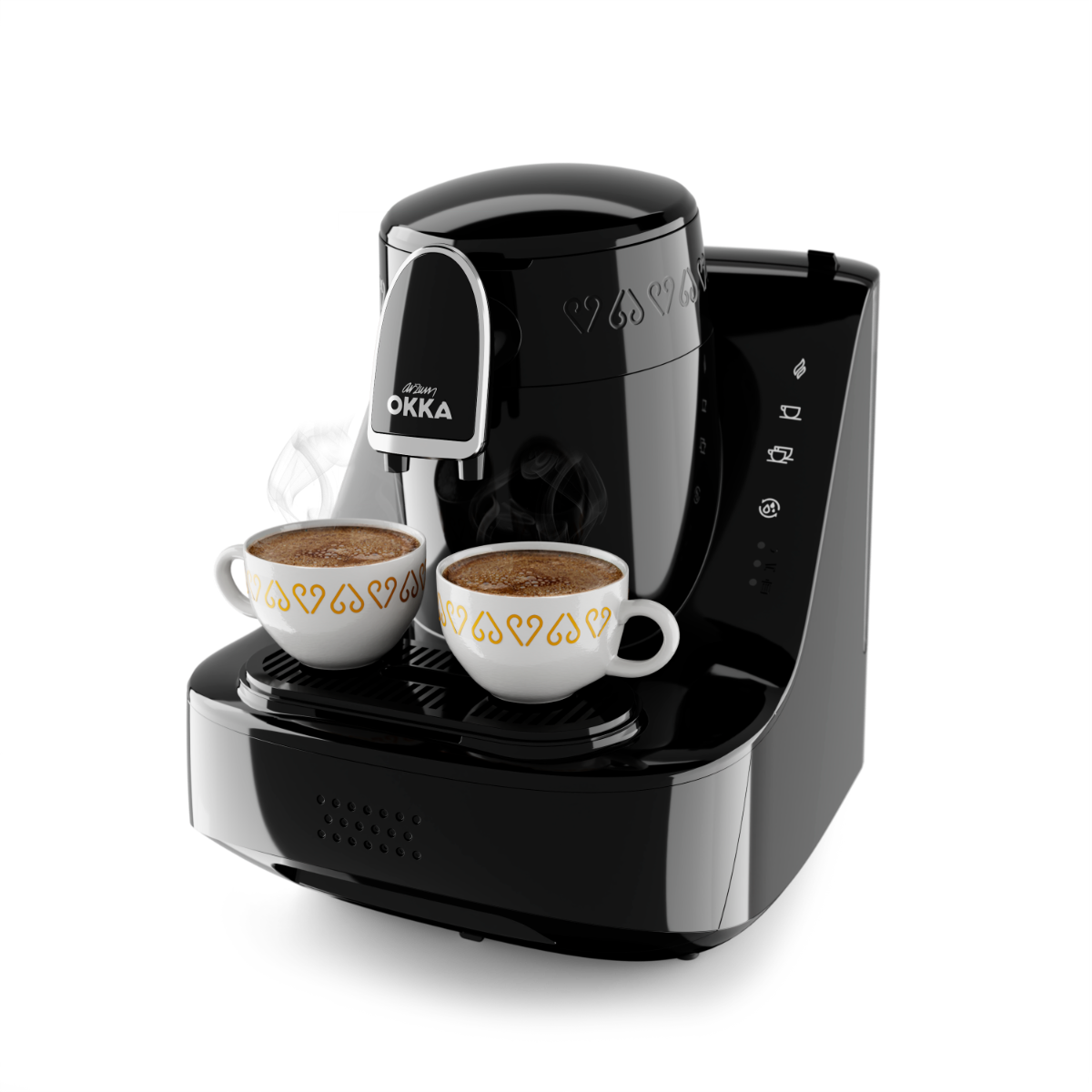 ARZUM OKKA ELITE TURKISCHE KAFFEEMASCHINE | SCHWARZ-CHROM