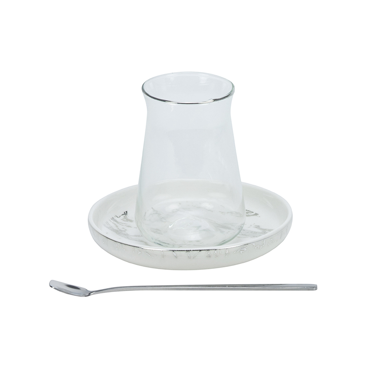 BRICARD MARMER THEESET | ZILVER 18-DELIG