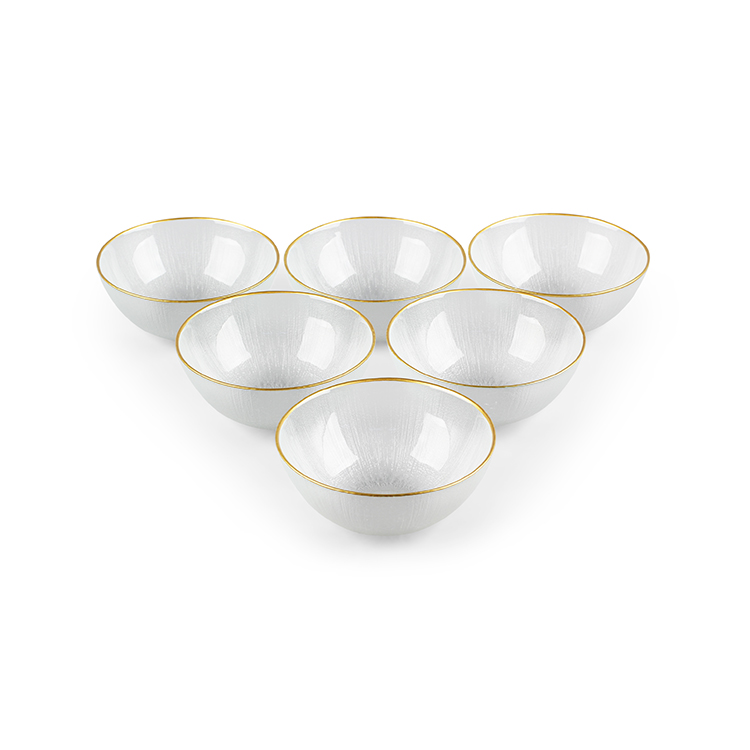 BRICARD REXY KOMMEN SET | 15 CM TRANSPARANT-GOUD 6-DELIG