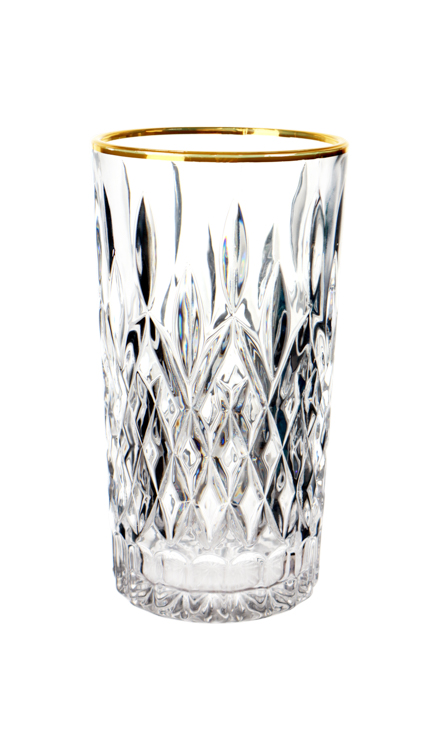 BRICARD BILBAO LONGDRINKGLAZENSET | GOUD 4-DELIG