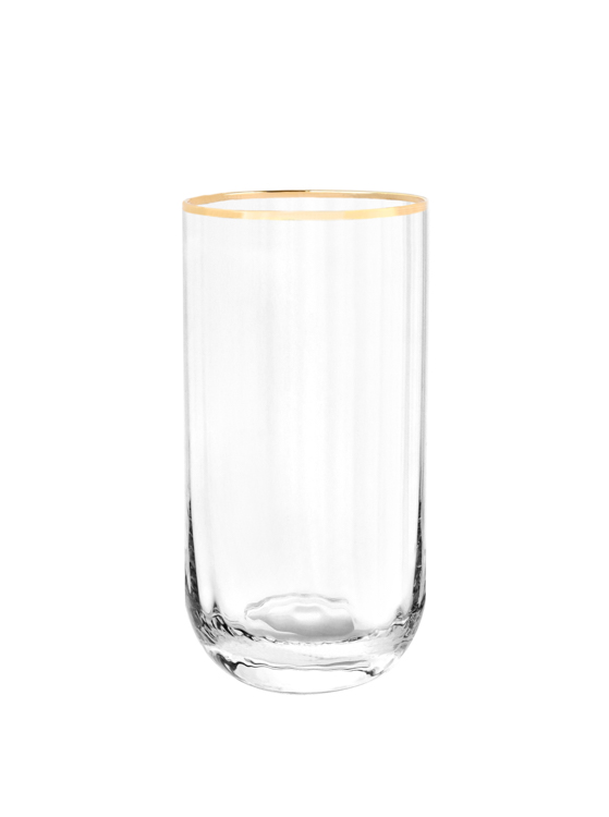 BRICARD CADIZ LONGDRINKGLAZENSET | GOUD 4-DELIG