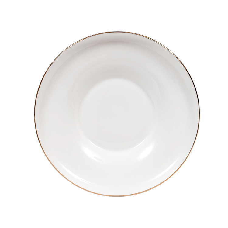 BRICARD MACON GESCHIRR SET | WEISS-GOLD 25-TEILIG