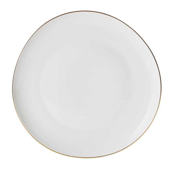 BRICARD MELUN GESCHIRR SET | WEISS-GOLD 27-TEILIG