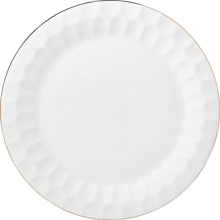 BRICARD MURET GESCHIRR SET | WEISS-GOLD 27-TEILIG