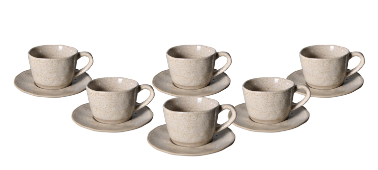 BRICARD ALBI ESPRESSO SET | LIGHT GREY 12-PIECE