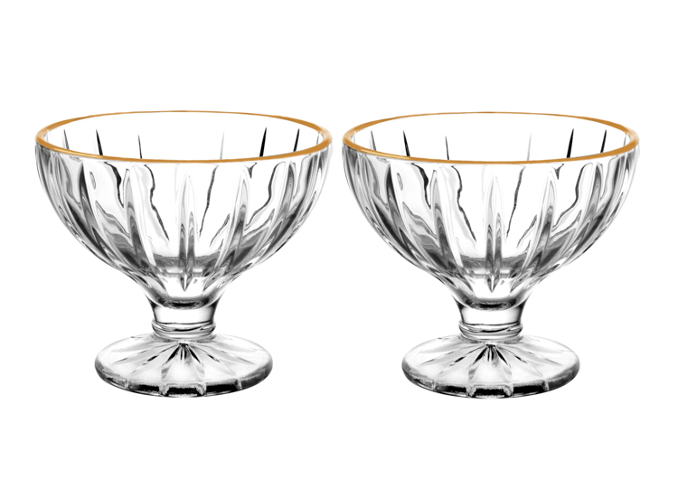 BRICARD MERIDA SCHALEN SET | GOLD Ø10,0X8,8 CM 2-TEILIG