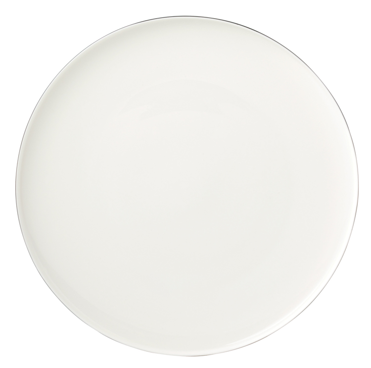 BRICARD CANET GESCHIRR SET | WEISS-SILBER 27-TEILIG