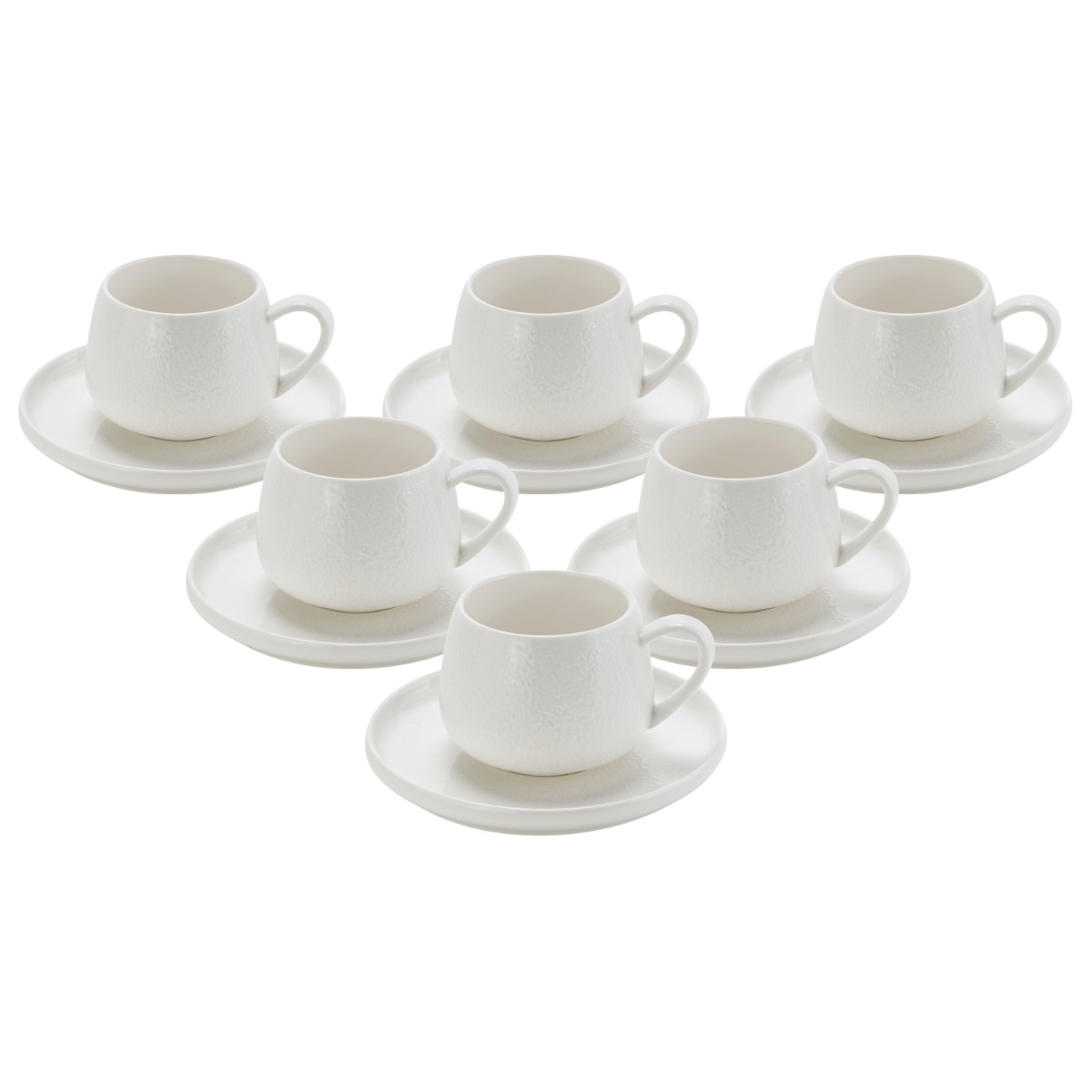 BRICARD ARAGON ESPRESSO SET | WEIß 12-TEILIG