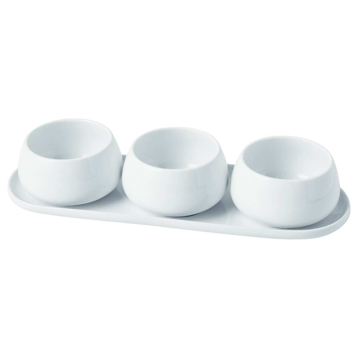 BRICARD ARAGON SCHÜSSEL SET | WEIß 4-TEILIG