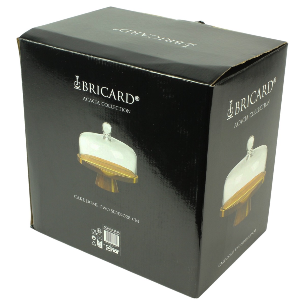 BRICARD ACACIA PASTRY PLATE ON FOOT 003A | Ø28 CM