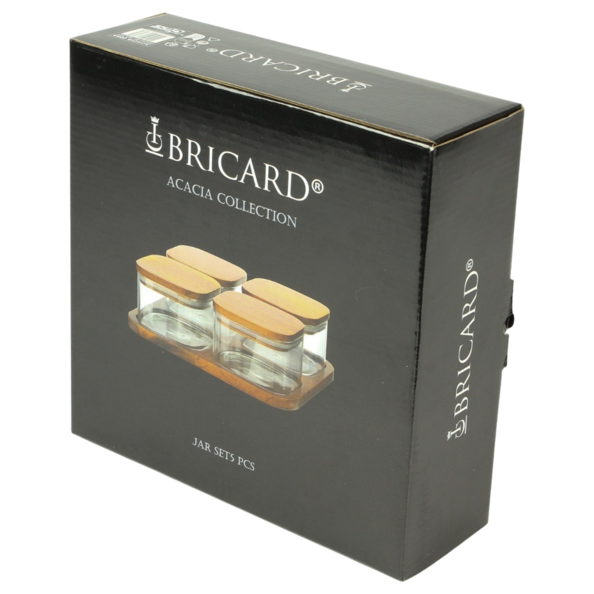 BRICARD ACACIA CONTAINERS SET 008A | 5-PIECE
