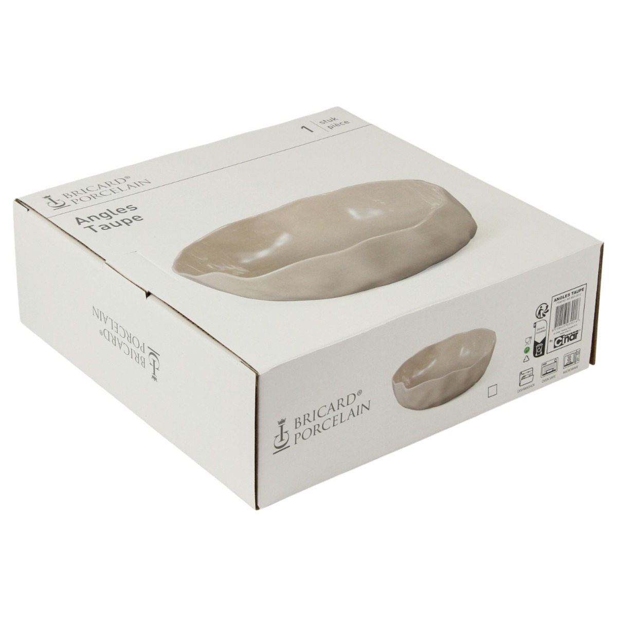 BRICARD ANGLES BOWL | Ø22,5X7,5 CM TAUPE