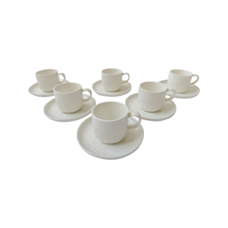 BRICARD VALANCE ESPRESSO SET | WHITE 12-PIECE