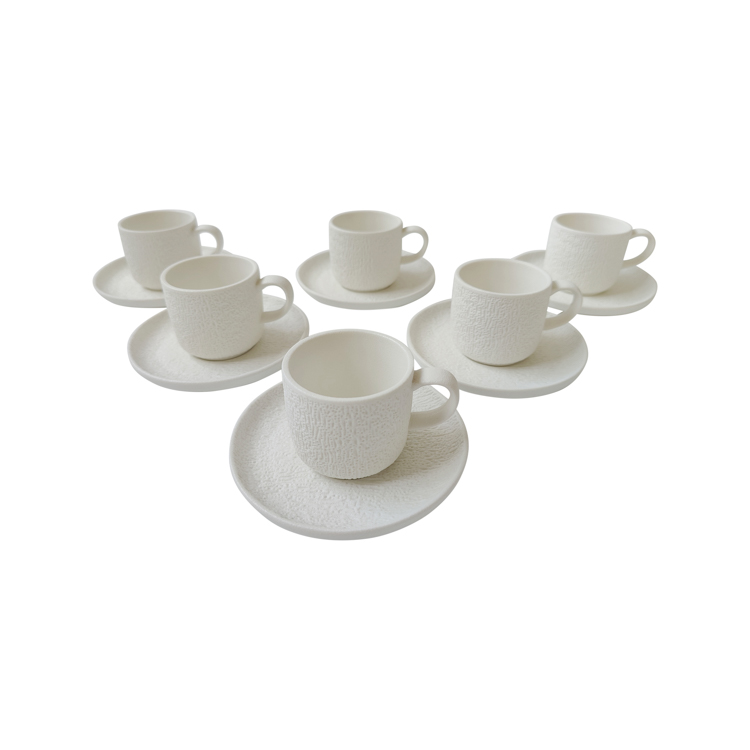 BRICARD VALANCE ESPRESSO SET | MATTE WHITE 12-PIECE