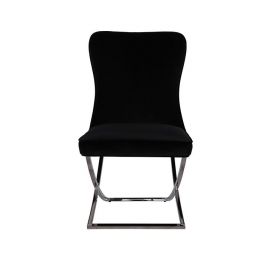 ANDRIA DINING CHAIR | BLACK FABRIC MJ11-111