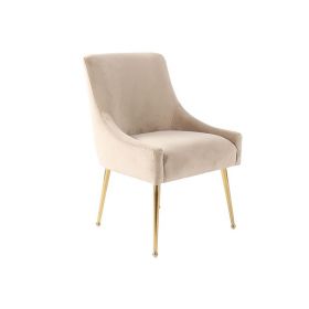 PARMA DINING CHAIR GOLD | TAUPE FABRIC MJ11-8