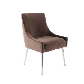 PARMA DINING CHAIR | BROWN FABRIC MJ11-82