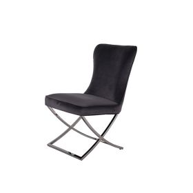 ANDRIA DINING CHAIR | GREY FABRIC MJ11-71