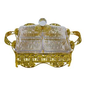 SERVING TRAY CNR2015-4 | 27X39 CM 4 COMPARTMENTS GOLD