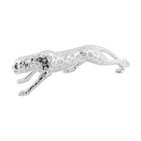 LEOPARD 09D 55CM SILVER WITH DIAMOND