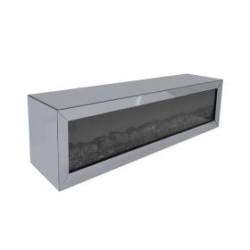 ABANO TV WALL FURNITURE / AMBIENT FIREP | 200X40X50 CM  GREY