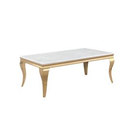 MILANO COFFEE TABLE GOLD | 130X70X45 CM MARBLE 928