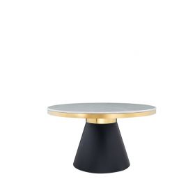 ROVIGO DINNER TABLE MATT BLACK | Ø140X76 CM MARBLE 928