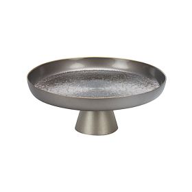 BRICARD DUOMO PATISSERIE PLATE | 35 CM TAUPE - GOLD