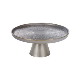 BRICARD DUOMO PATISSERIE PLATE | 20 CM TAUPE - GOLD
