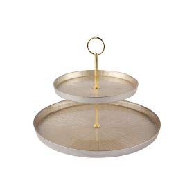 BRICARD REXY SERVING STAND 2-LAYER | 21 - 32 CM CHAMPAGNE