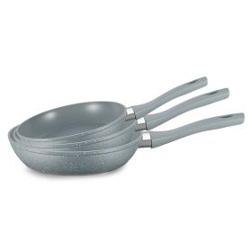 FERVEO NOVA BRATPFANNE SET GRAU-WEIß | Ø20/24/28 CM 3-TLG