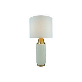 LUMCI CECILE TABLE LAMP| GOLD-WHITE Ø28X58 CM