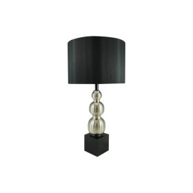LUMCI MARION TABLE LAMP| SILVER-BLACK Ø30X59 CM