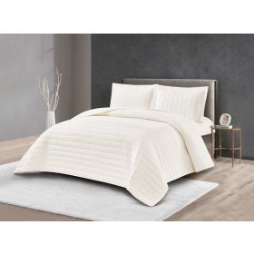 LAVELLA HALE TAGESDECKE SET | 260X240 CM WEIß 3-TEILIG