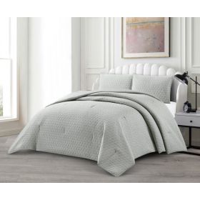 LAVELLA ALARA TAGESDECKE SET | 240X250 CM GRAU 3-TEILIG