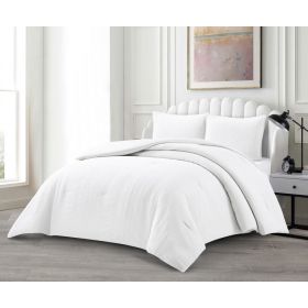 LAVELLA AFET TAGESDECKE SET | 240X250 CM WEIß 3-TEILIG