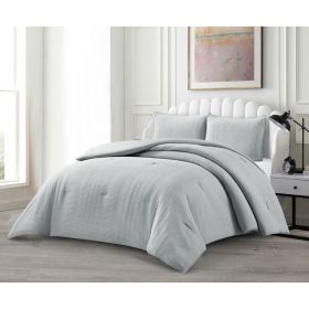 LAVELLA AFET TAGESDECKE SET | 240X250 CM GRAU 3-TEILIG