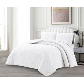 LAVELLA IPEK TAGESDECKE SET | 240X250 CM WEIß 3-TEILIG