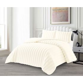 LAVELLA PERI TAGESDECKE SET | 235X250 CM CREME 3-TEILIG