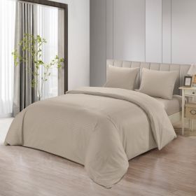 LAVELLA INCE DEKBEDOVERTREK SET | BEIGE 240X220 CM 4-DELIG